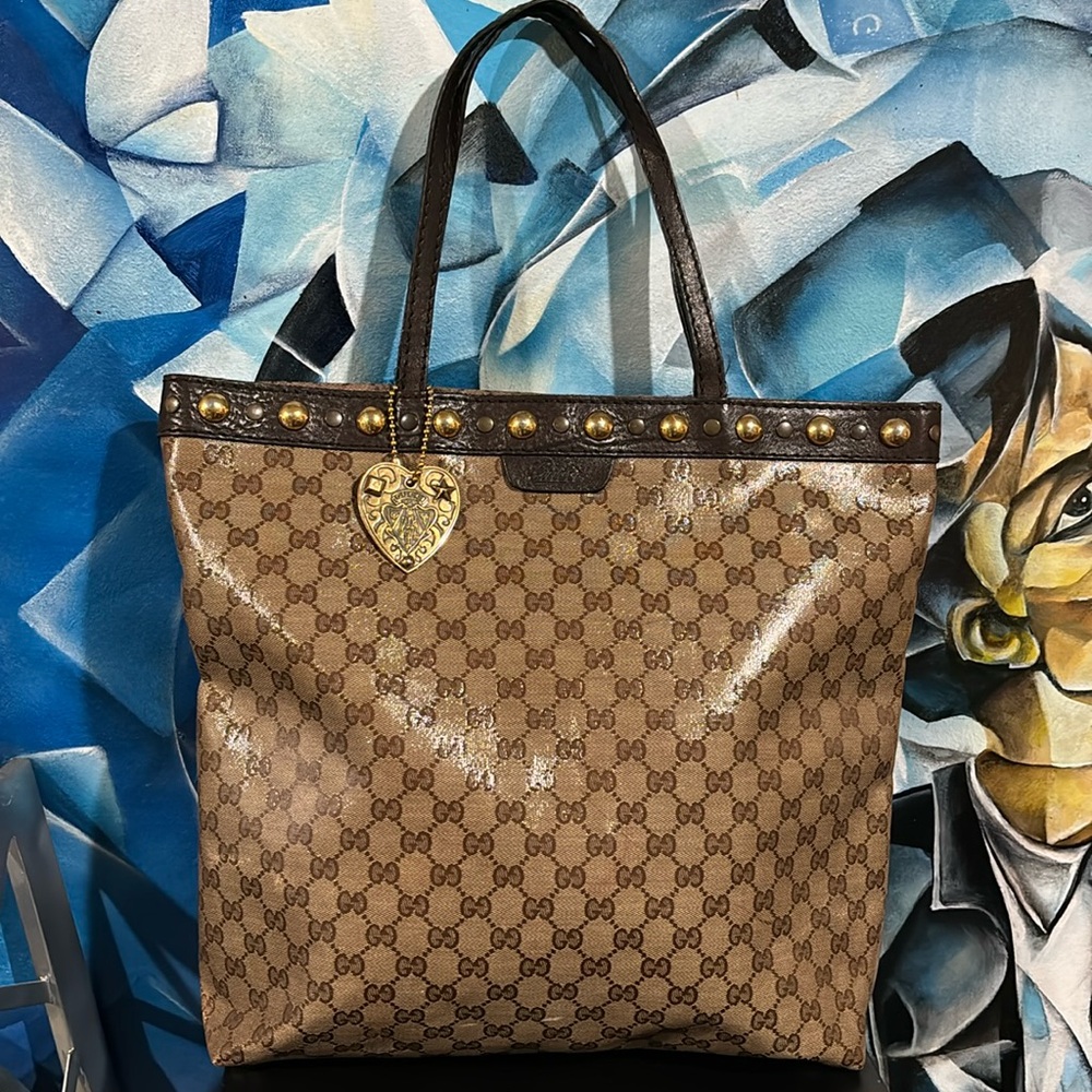 GUCCI GG Crystal Large Babouska Tote
